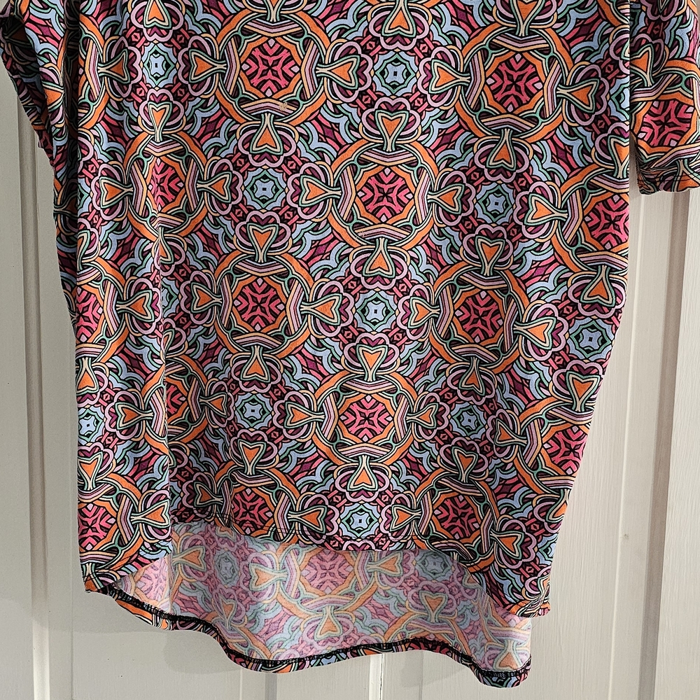 LuLaRoe Multicolor Mandala Short Sleeve Top